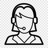 Customer Service, Phone, Customer Service Representative, Customer Service Department icon svg