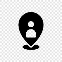 customer tracking, customer data, customer location services, Customer Location icon svg