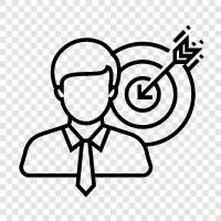 customers, clients, consumers, target market icon svg