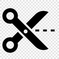 cut, scissors, paper, pencil icon svg