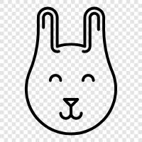 cute, fluffy, cuddly, Easter icon svg