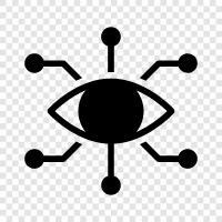 Cybersecurity, Surveillance, Hacking, Attack icon svg