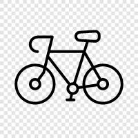 Fahrrad, Pedal, Radweg, Fahrradständer symbol