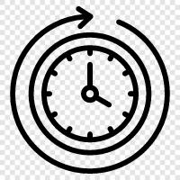 Расчет времени цикла, калькулятор времени цикла, калькулятор времени цикла онлайн, время цикла Значок svg