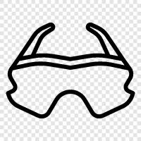 cycling, eyewear, cycling sunglasses, cycling goggles icon svg