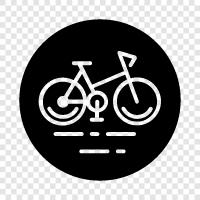велосипеды, спорт, отдых, горные велосипеды Значок svg
