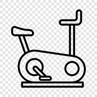 cycling, exercise, cardio, stationary bike icon svg