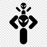 Daddy Alien, Father Alien, Father from outer, Alien Dad icon svg