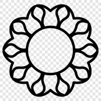 Dahlia, flower, Dahlias, flowers icon svg