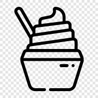 dairy free, vegan, gluten free, frozen custard icon svg