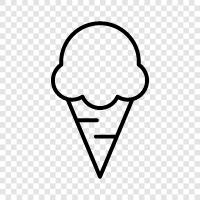 Dairy, Scoop, Sundae, Blizzard icon svg