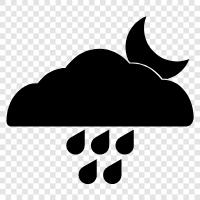 damp, cloudy, stormy, wet icon svg