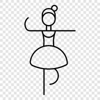 dancer, ballet, twirling, grace icon svg