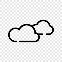 dark clouds, gloomy skies, stormy weather, overcast icon svg