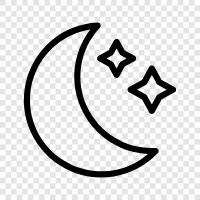 dark moon, lunar eclipse, moonrise, new moon icon svg