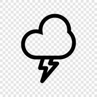 dark sky, storm, rain, thunder icon svg