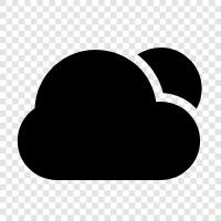 dark, overcast, gloomy, cloudy icon svg