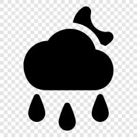 dark, depressing, melancholic, rainy icon svg