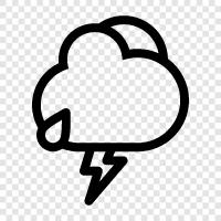 dark, ominous, thunder, lightning icon svg