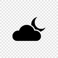 dark, overcast, rain, thunder icon svg