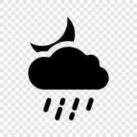 dark, stormy, dismal, rainy icon svg