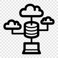 data aggregation, data warehousing, data integration, data analysis icon svg