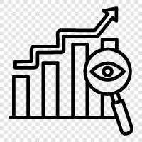 Datenanalyse, Dateninterpretation, Datenvisualisierung, Datenanalysesoftware symbol