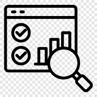 data analysis, data collection, data interpretation, data presentation icon svg