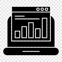 data, charts, graphs, data analysis icon svg