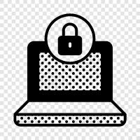 Datenbruch, Hack, Virus, Verschlüsselung symbol