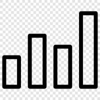 data, bar graph, pie chart, density icon svg