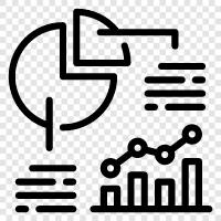 data, analysis, statistical methods, descriptive statistics icon svg