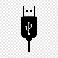 Data Cable, Charging Cable, Sync Cable, USB Cable icon svg