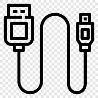 data cable, charging cable, USB 3.0, USB 2.0 icon svg
