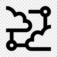 data center, cloud, private cloud, public cloud icon svg