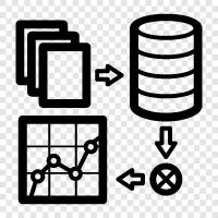 data classification, data analysis, data categorization, data segregation icon svg