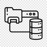 Daten, Informationen, Tabelle, Spalte symbol