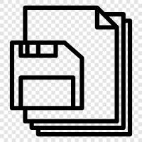 data, floppy, storage, memory icon svg