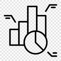 Daten, Visualisierung, Statistiken, Graphen symbol