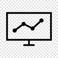 data, graphs, visuals, statistical icon svg