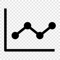 data, graphs, visualization, trends ikon svg