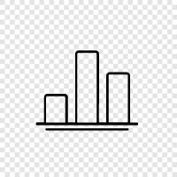 data, visualization, statistics, trends icon svg