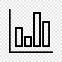 data, graphing, histogram, pie chart icon svg