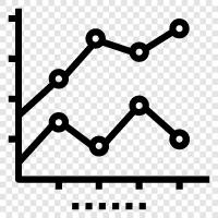 data, graphs, bar charts, line charts icon svg