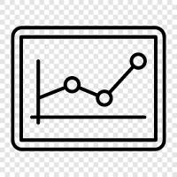 data, graphs, visualizations, Some examples of keywords icon svg