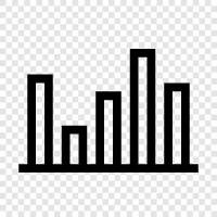 data, graph, bar, line icon svg