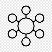 data, networks, graph theory, social networks icon svg