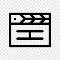 data entry, spreadsheet, data analysis, Clapperboard icon svg