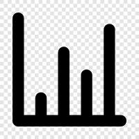 Daten, Diagramm, Balken, Graphendaten symbol