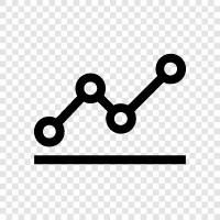 data, graph, line, data points icon svg